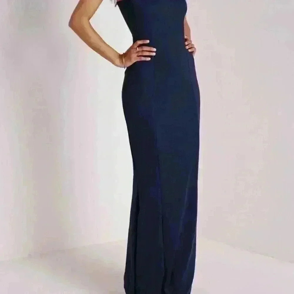 NWT Misguided Racer Neck Floor-Length Evening Gown, US 8 - Picture 15 of 15